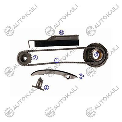 Plastik PA66 / PA46 Timing Chain Kit Untuk L200 4WD Diesel 4M40T 2.8L 03-06
