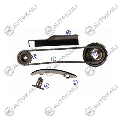 Plastik PA66 / PA46 Timing Chain Kit Untuk L200 4WD Diesel 4M40T 2.8L 03-06