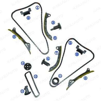 Plastik PA66 / PA46 Timing Chain Kit Untuk Hyundai Genesis G80 V8 G8BE 5.0L17-20