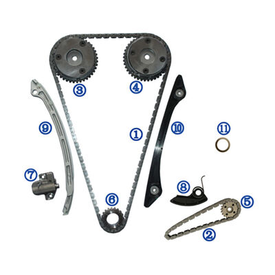 Plastik PA66 / PA46 Timing Chain Kit Untuk MAZDA 2.0L IVCT TURBO 2012-2015