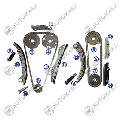 Plastik PA66 / PA46 Timing Chain Kit Untuk MITSUBISHI EURO V FUSO Gasoline 4P10 3.0L 11-