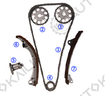 Kit rantai waktu untuk TOYOTA 1ZZ-FE 2.0L Celica/Corolla 00-08 13506-22030 130L