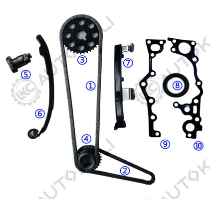 Kit rantai waktu untuk TOYOTA 2TZ-FE 2.4L EMINA/ESTIMA/PREVIA/LUCIDA DOHC 16V 94-99 13506-75010 102L