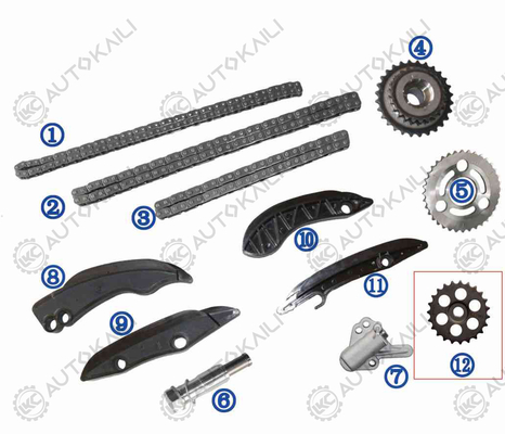 Kit rantai waktu untuk BMW 325d/330d 430d/435d 530d/535d/525d 640d 730d/740d/750d 3.0L