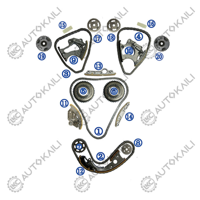 Timing Chain Kit Untuk AUDI VW Touareg CYJA 235KW 3.0TSI 11-16 A4L A6L A7 A5 Q5 S5 SQ5 Q7 06E109465BC 108L 06E109465AM