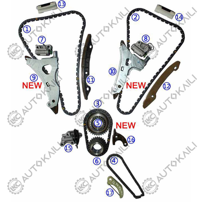 Kit Rantai Waktu Untuk MERCEDES-BENZ Kelas C W205/A205 M276 3.0T 10-12 A2760500817 8*120L