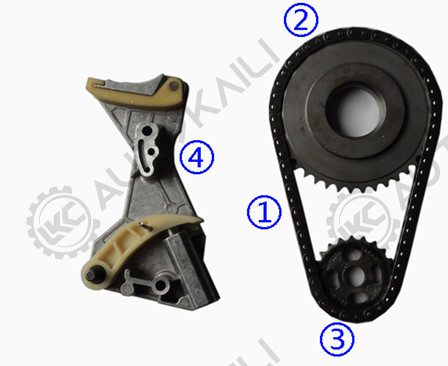 Timing Chain Kit Untuk Audi A4 A6 2.0TDI Oil Pump Chain Tensioner Kit