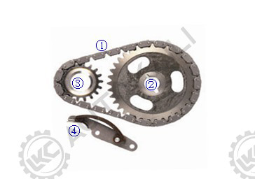 Timing Chain Kit Untuk E43Z6268A 46L Timing Chain Kit Untuk Ford HSC Mesin Tempo 2.5-N ((153) OHV 4Cyl 86-92