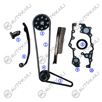 Plastik PA66 / PA46 Timing Chain Kit Untuk 2TZ-FE OLD 100% Tes Profesional