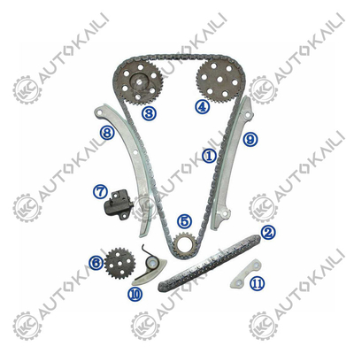Plastik PA66 / PA46 Timing Chain Kit Untuk FORD FOCUS 2.0L 121CID DURATEC DOHC 16V L4 2005-2011