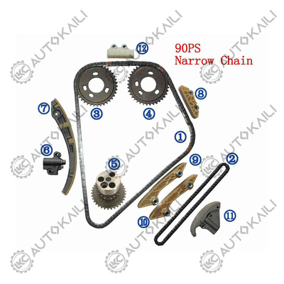 Plastik PA66 / PA46 Timing Chain Kit Untuk Mondeo Mk III (B5Y) DI / TDDi / TDCi 2.0 00-03