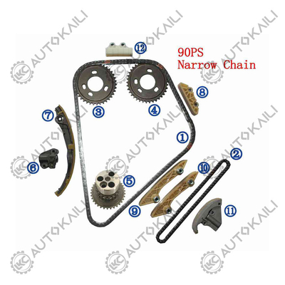 Plastik PA66 / PA46 Timing Chain Kit Untuk TRANSIT 2.0 TDCi 04-06