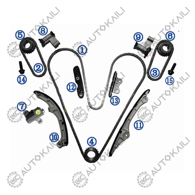Timing Chain Kit Untuk 3.5-W, C 3496cc VVT V6 N7WGE 2007-10 Edge07-10,Flex non turbo09-10 Flex turbo09, Fusion07-09,Taurus09,Taurus X 08-09