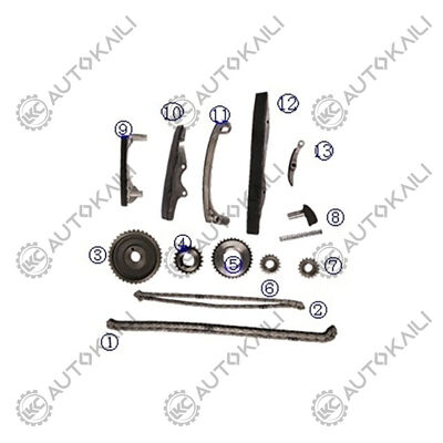 Plastik PA66 / PA46 Timing Chain Kit Untuk Pick-up Gasoline G54B 2.6L 86-90