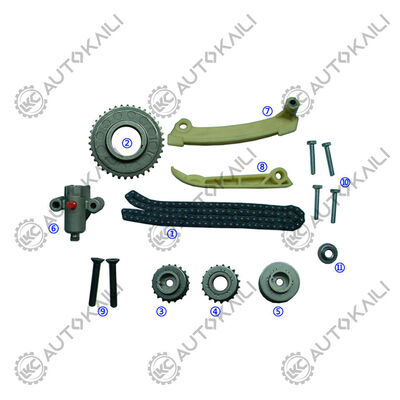 Plastik PA66 / PA46 Timing Chain Kit Untuk 900ii Bensin B204i 2.0L 93-98