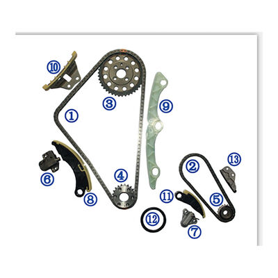 Plastik PA66 / PA46 Timing Chain Kit Untuk MAZDA 3 Sky Active Diesel 2.2L 13-16
