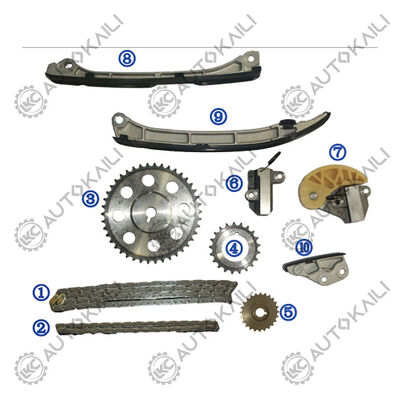 Plastik PA66 / PA46 Timing Chain Kit Untuk MAZDA CX-5 KE Diesel SHY4/SHY6 2.2L 12-18