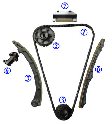 K24A1 K24Z 14401-PPA-004 HONDA Chain Timing Kit Tanpa Pompa Oli