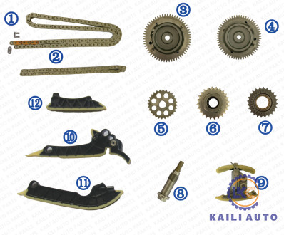 Kit rantai waktu untuk BENZ E-CLASS 2.0L 150HP/194HP DIESEL OM654.920 10-16/10-17 A0019930576 102L A0009936000 62L