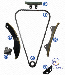 Timing chain kit untuk HYUNDAI/KIA i10 i10 Grand i20 i20 ELITE KIA RIO SALOON PICANTO Mesin G4LA 1.2L 24321-03010 9*160L