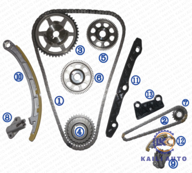 Timing chain kit untuk HONDA CRV MK ACCORD IX ACCORD EURO IX mesin i-DETC 2.2 07-14 13441-RL0-G01 58L