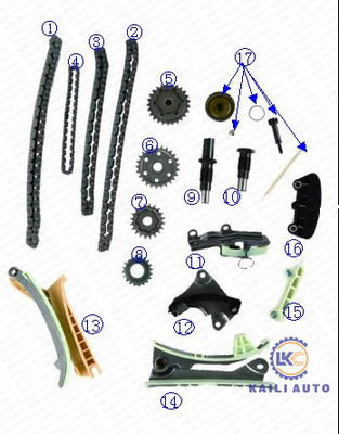Kit rantai waktu untuk FORD 4.0 -E K,N Explorer Mustang Ranger YU2Z6268BA 8*78L XU3Z6K254BA