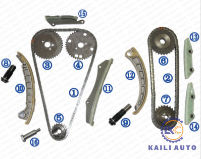 Timing chain kit untuk FIAT / IVECO EURO DUCATO BUS DUCATO KASTEN PRITSCHE/FAHRGESTELL IVECO DAILY Massif 0831.P9 122L