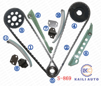 Kit rantai waktu untuk FORD E-150 F-150 Ekspedisi Explorer Crown Victoria F3LY6268A 8*116L F6AZ6L266CA