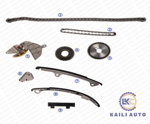 Timing chain kit untuk NISSAN ALTIMA X-TRAIL PRIMERA (P12) X-TRAIL (T30) 1998CC Mesin QR20DE 13028-6N201 9*164L