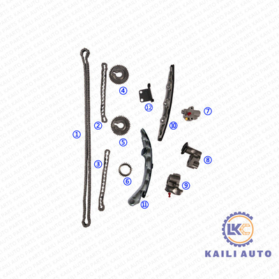 Timing chain kit untuk NISSAN/INFINITI Murano I 350Z Roadster INFINITI G35 FX35 M35 I35 13028-JK00A 11*196L 13070-EY00A