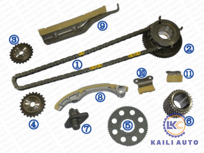 Timing chain kit untuk MITSUBISHI Pajero IV V80 V90 IV VAN V8_W V9_W mesin 4M41NEW 3.2 DI-D4 4WD 10-17 ME192230 110L