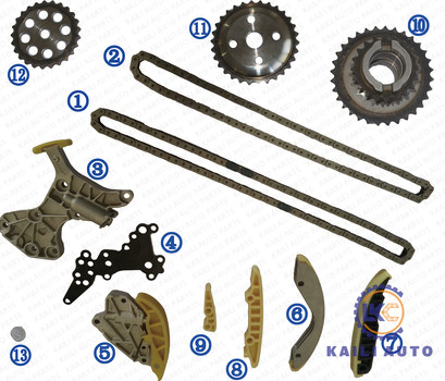 Kit rantai waktu untuk VW Beetle Jetta Rabbit 2.5L S L5 GAS 06-08 07K109120A 94L 07K109231A 84L