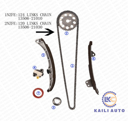 TOYOTA COROLLA Variable Timing Belt 13506-21010 124L 13540-21010 Rantai Waktu Mesin
