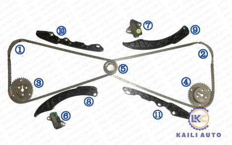 Kit rantai waktu untuk SUBARU Forester Impreza XV Crosstrek Outback Legacy 13143-AA110 130L 13142-AA090